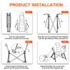 Hammock Camping Chair Folding 350 lbs Foldable Portable Rocking Chairs for Adults Outside Swinging Camp with Stand Lawn Garden Hanging Outdoor