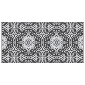 Outsunny Reversible Outdoor Rug, 9' x 18' Waterproof Plastic Straw Floor Mat, Portable RV Camping Carpet with Carry Bag, Large Floor Mat for Backyard (Color: as Pic)